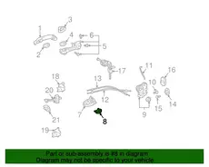 Ручка двери TOYOTA / LEXUS 6929730030A0