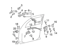 Ручка двери TOYOTA / LEXUS 6929730030A0
