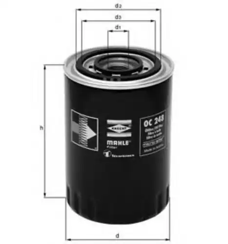 Фильтр масляный KNECHT OC550