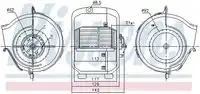 Вентилятор салона 87768 NISSENS