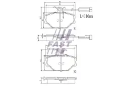 Тормозные колодки дисковые FAST FT29003