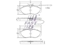 Тормозные колодки дисковые FAST FT29007HD