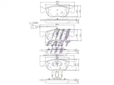 Тормозные колодки дисковые FAST FT29059