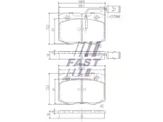 Тормозные колодки дисковые FAST FT29079