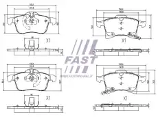 Тормозные колодки дисковые FAST FT29526