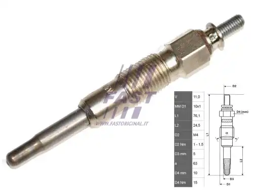 Свеча накаливания FAST FT82705