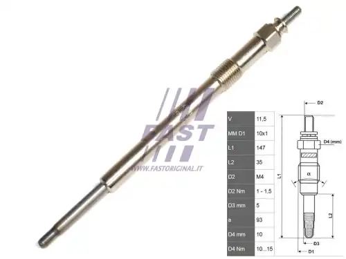 Свеча накаливания FAST FT82736