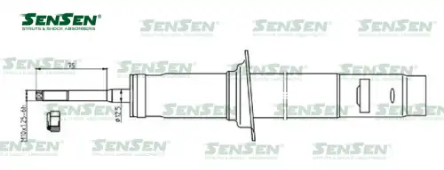 Аморт. перед. газ Rover 800 Series 42130728 SENSEN