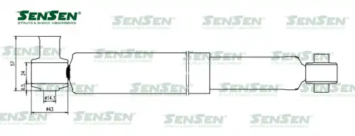 Аморт. зад. газ Ford Transit 2000-2006 12120273 SENSEN