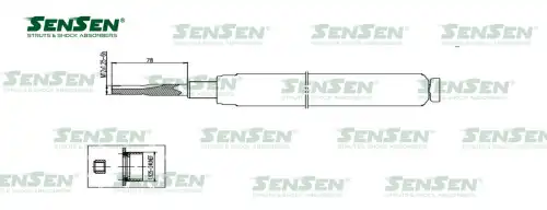 Аморт. перед. газ Ford Capri 22130099 SENSEN