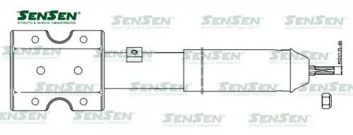 Аморт. перед. газ Ford Ford Transit 42141677 SENSEN