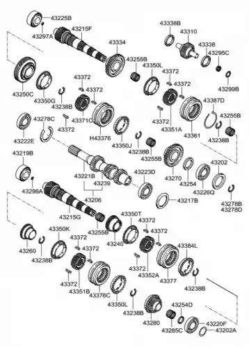 Ступица HYUNDAI / KIA 4335124350