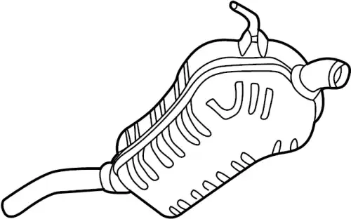 Задний глушитель 4B0253609FS VAG