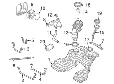 Хомут 4D0201653G VAG