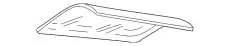 Glass-alpine light, RH, optikool AWR6628 LAND ROVER