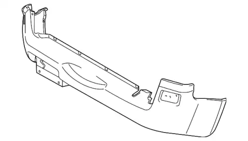 BUMPER, REAR (PRIMARY COAT) 71811-77K00-799 SUZUKI