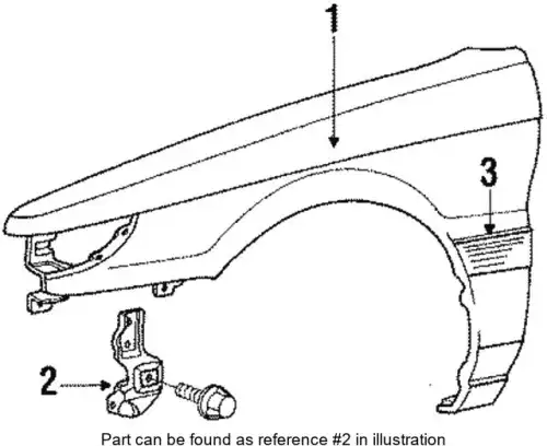 КРОНШТЕЙН ПЕРЕДН. КРЫЛА MB549668 MITSUBISHI
