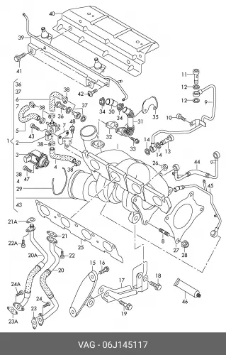 Уплотнительное кольцо 06J145117 VAG