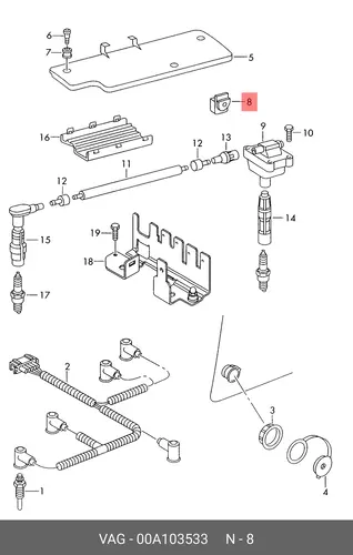 Уплотнительная шайба 00A103533 VAG