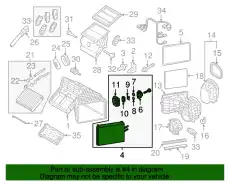 Испаритель 7L0820105 VAG