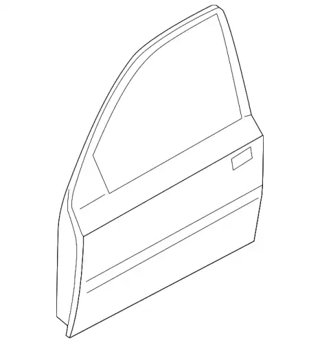 Panel assy - front door, rh 760041E210 HYUNDAI