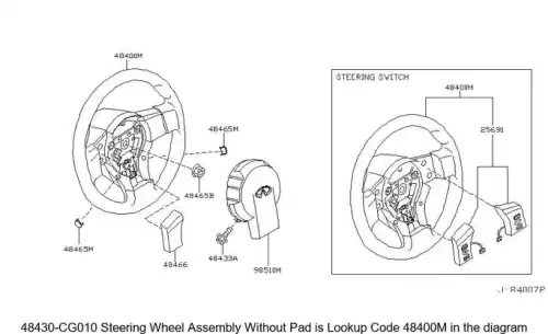 Рулевое колесо INFINITI 48430CG010