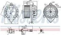 Вентилятор салона 87432 NISSENS