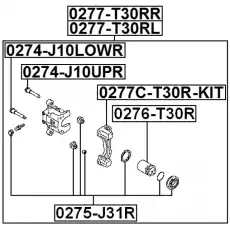 Суппорт тормозной FEBEST 0277-T30RR