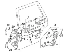 Ручка двери HONDA 72140-ST0-J02ZX