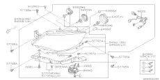 BRACKET-FRONT BUMPER CORNER,LEFT 57707FG031 SUBARU