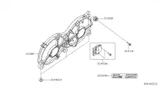 Блок управления вентилятором 214933JA0A NISSAN