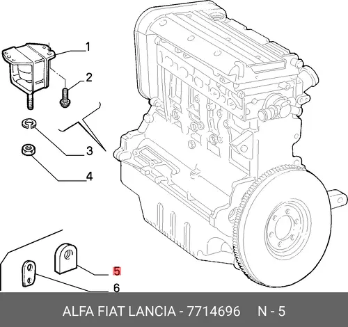 ОГРАЖДЕНИЕ 7714696 ALFA ROMEO