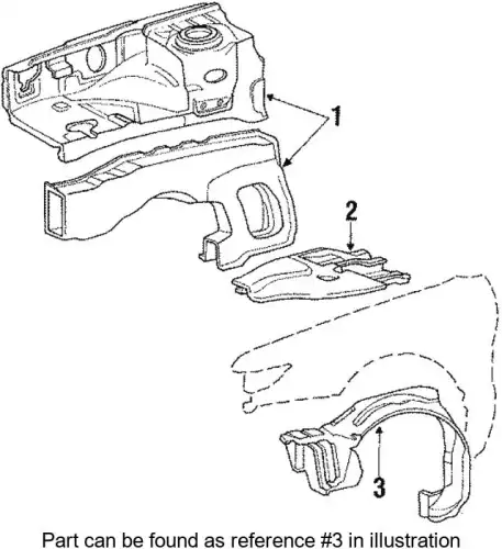Подкрылок MITSUBISHI MB597608