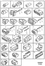 корпус розетки черный 9456578 VOLVO
