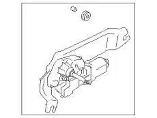 MOTOR ASSEMBLY-REAR WIPER 86510SG080 SUBARU