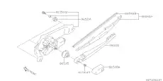 MOTOR ASSEMBLY-REAR WIPER 86510SG080 SUBARU
