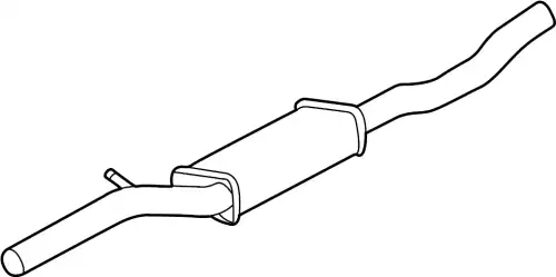 Передний глушитель 8N0253209B VAG