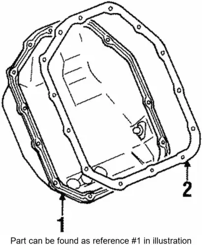Поддон картера КПП MITSUBISHI MD751252