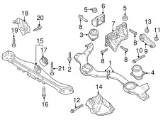 Кронштейн опоры двигателя 94837530901 PORSCHE