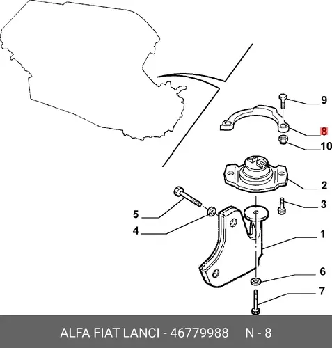 ОГРАЖДЕНИЕ 46779988 ALFA ROMEO