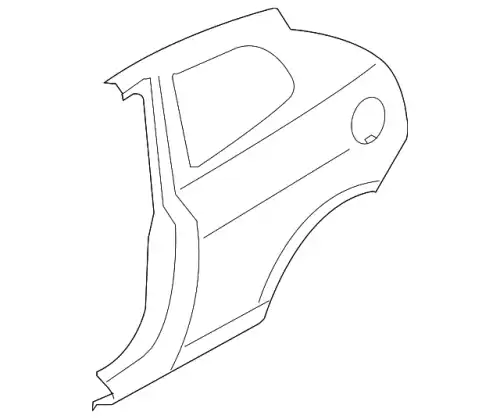Panel assy - quarter outer, rh 715041EC60 HYUNDAI