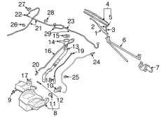 FLOAT,WINDSHIELD WASHER TANK MR515709 MITSUBISHI