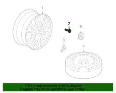 Колёсный болт 95536120300 PORSCHE
