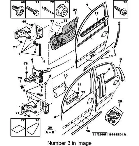 РЕБРО ЖЕСТКОСТИ ВЕРТИКАЛЬН ДВЕ 9010 C2 PSA