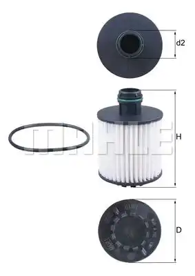 Фильтр масляный KNECHT OX1171D