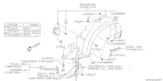 Подкрылок SUBARU 59110FE050