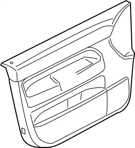 Обивка двери (кожа) anthrazit 7L6867012DLNVA VAG