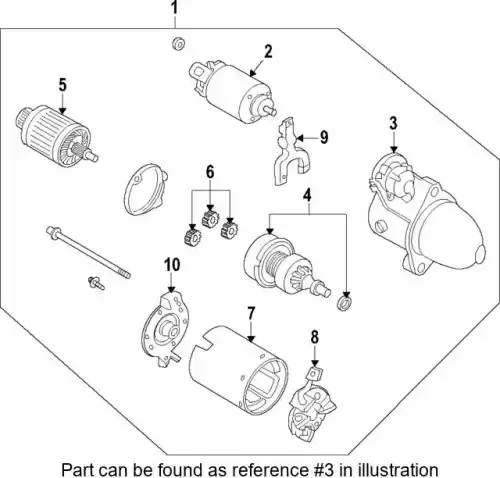 Bracket assy - starter, front 361102G000 HYUNDAI