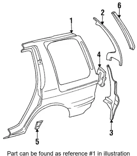 Крыло MITSUBISHI MR325130