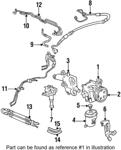 PUMP SUB ASSY., POWER STEERING 56110P11010 HONDA